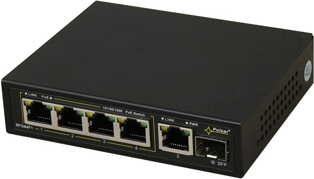 PULSAR 6-portni stikalo SFG64F1 do 4 IP kamere