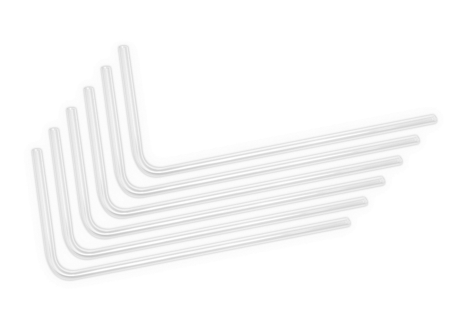 EK Water Blocks EK-Loop cevi za vodno hlajenje, akrilne 16/12mm, 90°, 80cm, 6 kosov
