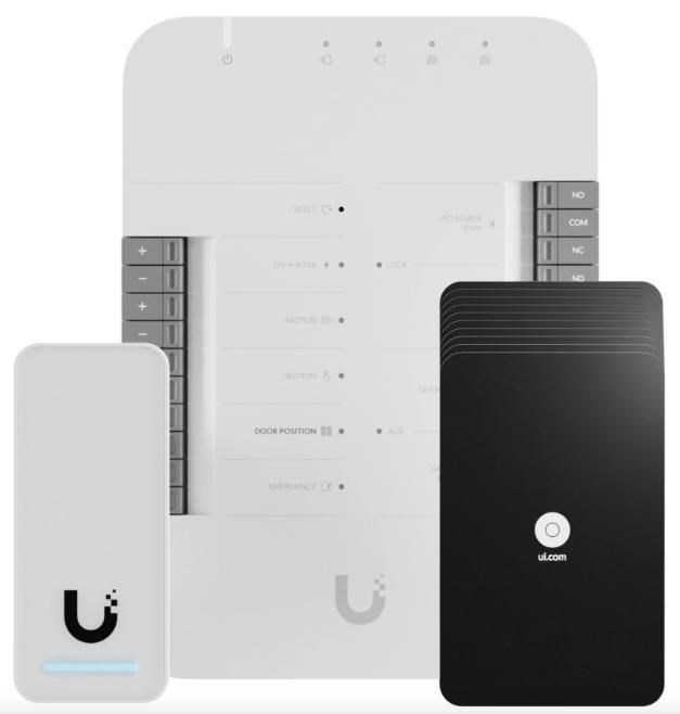 Ubiquiti UA-G2-SK UniFi Access Starter Kit, čitalnik G2 + Hub + 10 kartic