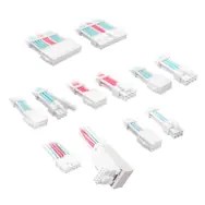 Kolink Core Pro pleteni kabelski podaljški 12V-2x6, Brilliant White/Neon Blue/Pure Pink