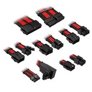Kolink Core Pro razširitveni komplet kablov 12V-2x6 - črna/dirkalno rdeča (ZUAD-1500)