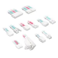 Kolink Core Pro razširitveni komplet kablov 12V-2x6, Brilliant White/Neon Blue/Pure Pink