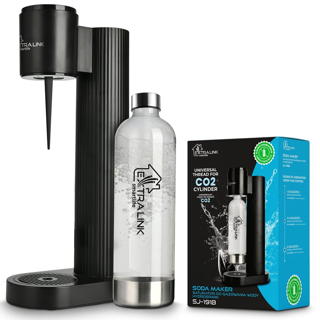 Aparat za gazirano vodo Extralink SmartLife Hydrospark SJ-191B črn