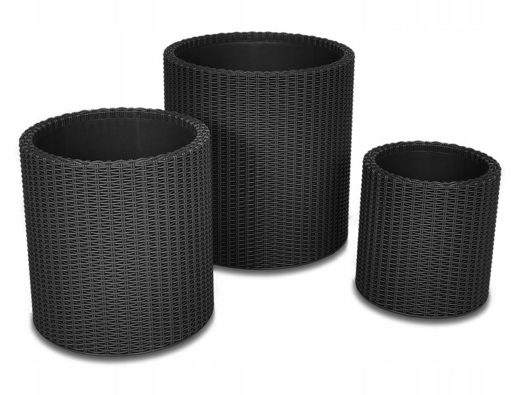 Keter Set 3 loncev S+M+L antracit