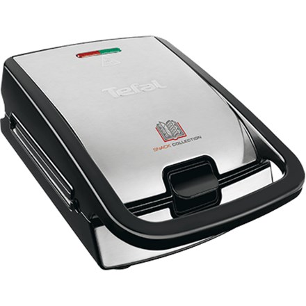 Tefal Snack Collection SW852D aparat za sendviče, 700 W, Crna/Nehrđajući čelik