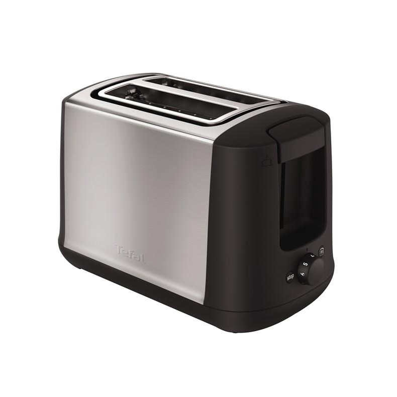 ParniPekac Tefal TT340830, 2 rezini, črna/nerjaveče jeklo, 850 W
