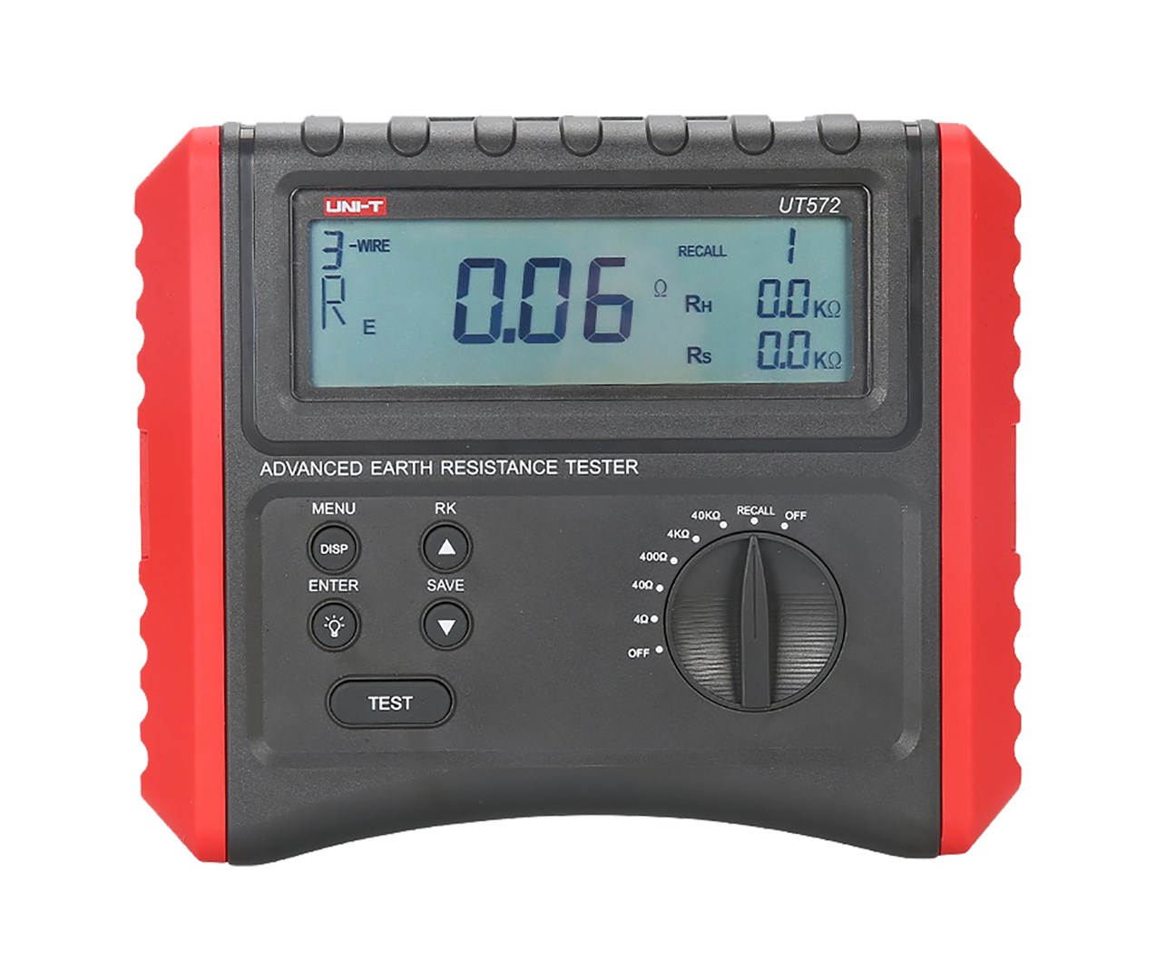 Uni-T UT572 merilnik ozemljitve, 2/3-žični, LCD