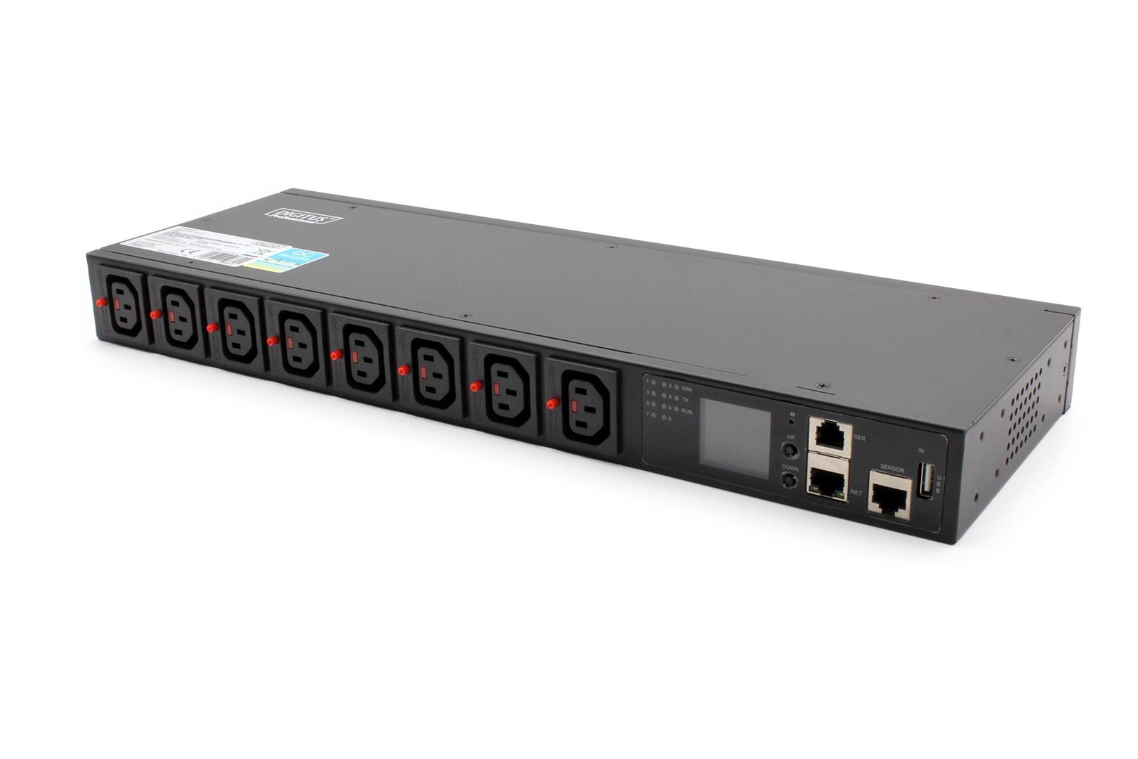 DII SMART PDU 1U napajalna letev, IEC320 C20 16A/250V, 8x C13