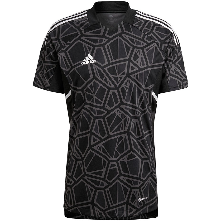 Moška vratarska majica adidas Condivo 22 kratki rokav, črna