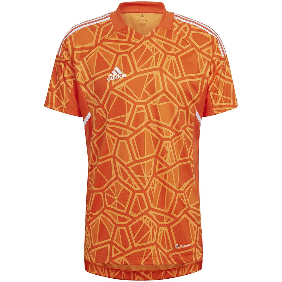 Moška vratarska majica adidas Condivo 22 kratki rokav, oranžna