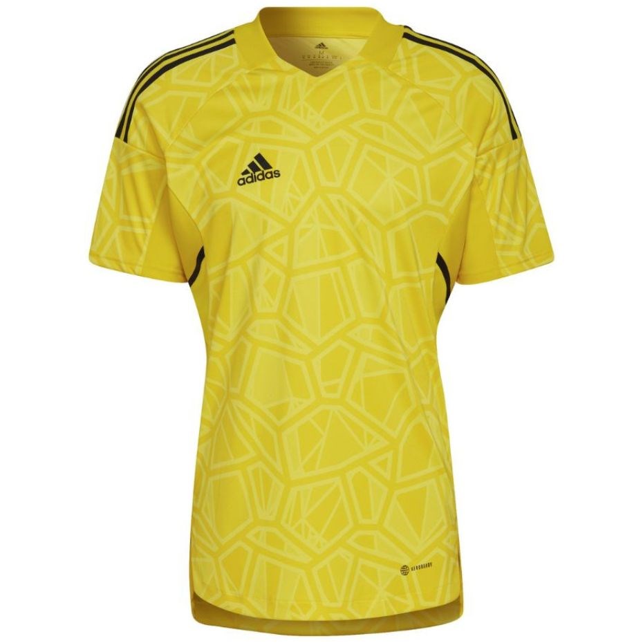Moška vratarska majica adidas Condivo 22 kratki rokav, rumena