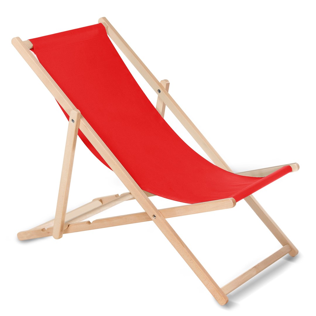Leseni stol GreenBlue GB183, rdeč