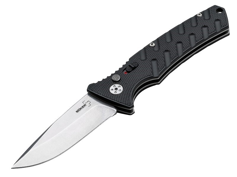 Böker Plus Strike Spearpoint nož, 8.5 cm rezilo, aluminij