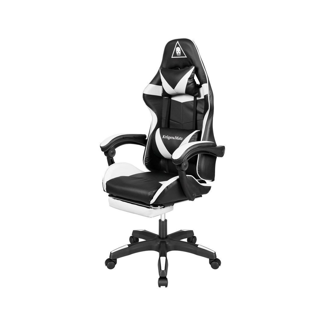 Gaming stol Kruger&Matz GX-150 črn/bel