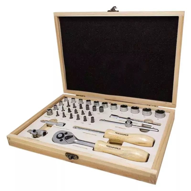 ROCKFORCE set ključev 1/4", 38 kosov