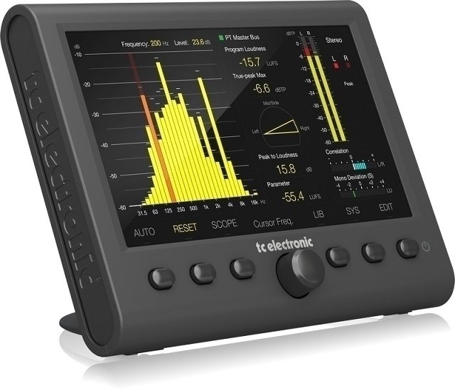 TC Electronic CLARITY M STEREO - Avdio merilec z 7-palčnim zaslonom in USB