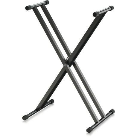 Behringer KS1002 dvojno stojalo za klaviature, jeklo, črno