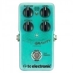 TC Electronic HyperGravity Compressor kitara efekt pedala, napredna kontrola dinamike