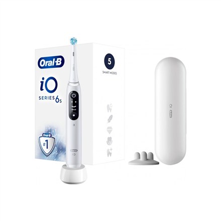 Električna zobna ščetka Braun Oral-B iO Series 6, bela