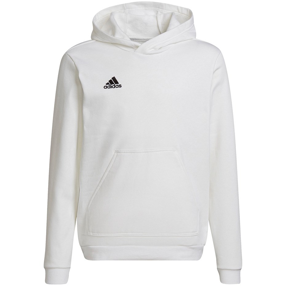 Otroška jopa adidas Entrada 22 Hoody, bela, 152cm