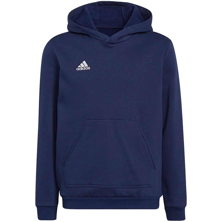 Otroški pulover z kapuco adidas Entrada 22, mornarsko modra, 128 cm