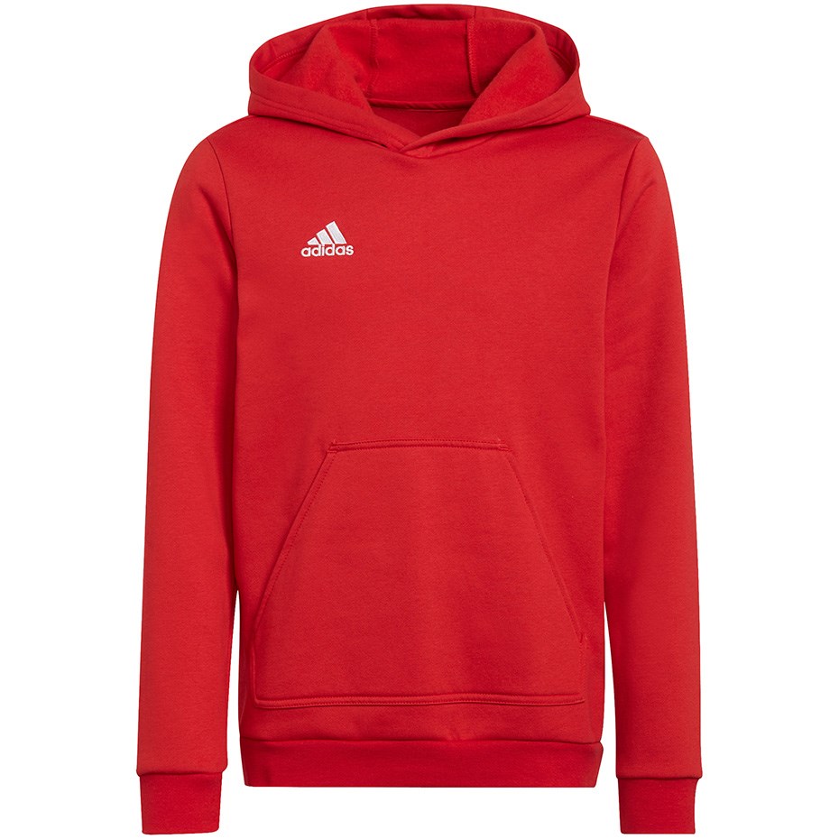 Otroški pulover z kapuco adidas Entrada 22, rdeč, 164 cm