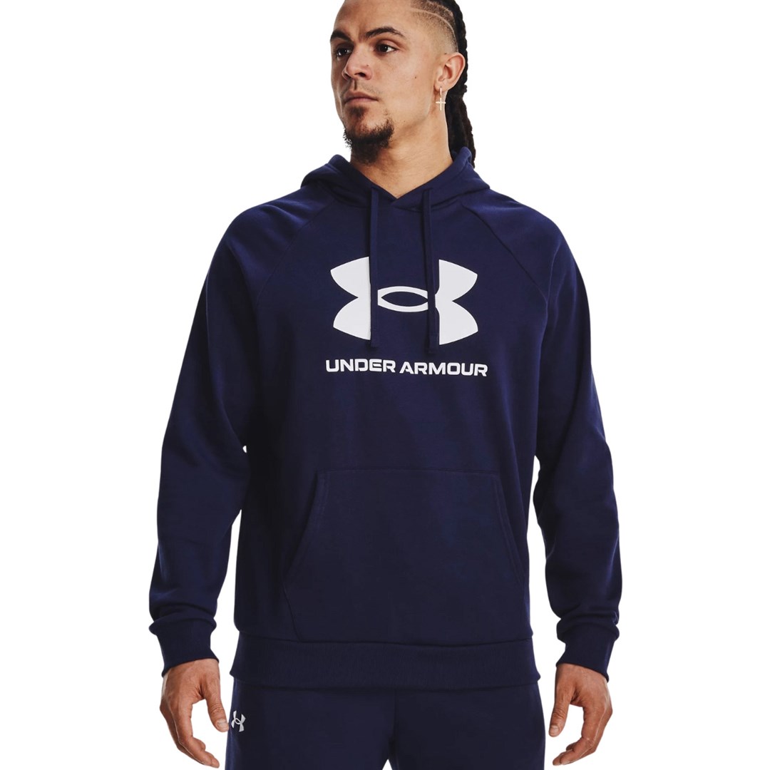 Under Armour Rival Fleece Logo HD moška jopa, mornarsko modra, velikost XL