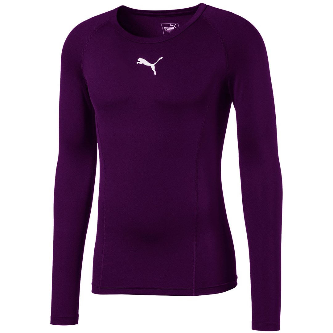 Puma LIGA Baselayer majica dolg rokav, vijolična, M