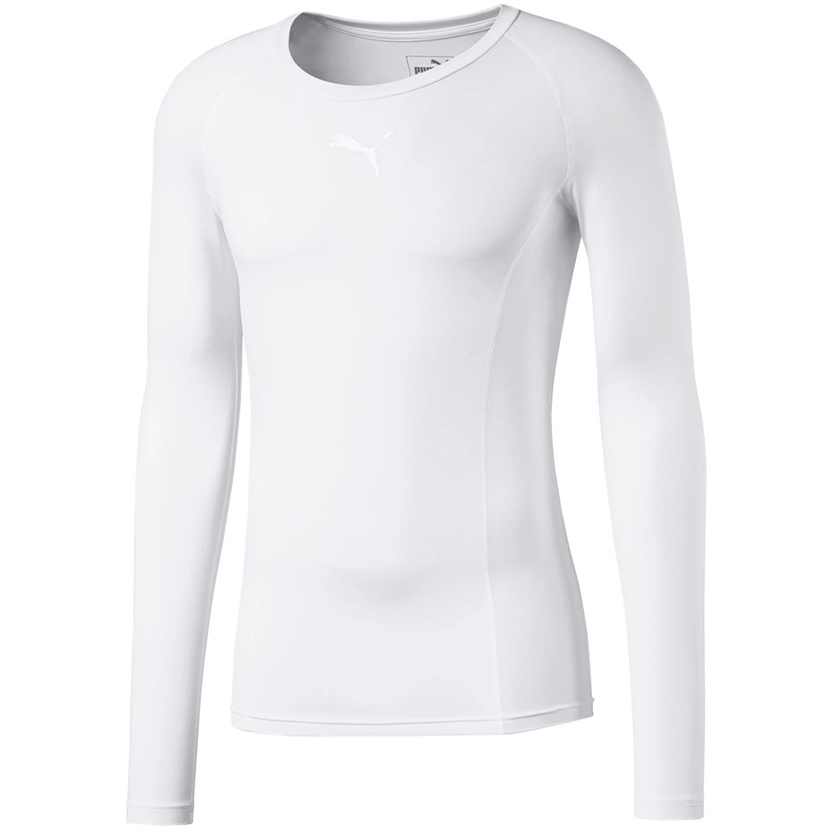 Puma LIGA Baselayer majica dolg rokav, bela, S