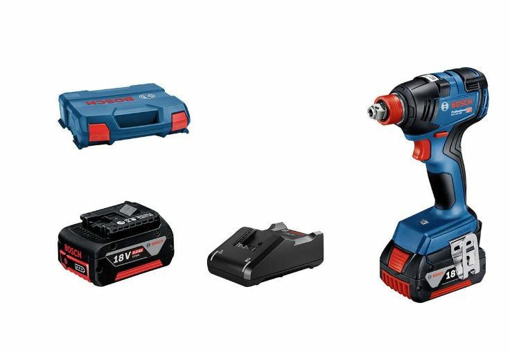 Bosch Professional 18V aku. udarni vijačnik GDX 18V-200 (200 Nm, 2x 4Ah bateriji, polnilnik)