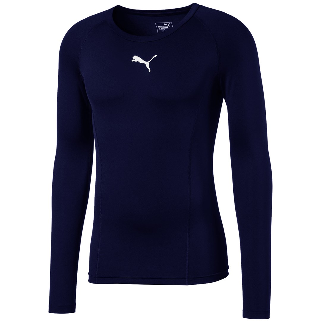 Moška bazna majica Puma LIGA Baselayer LS, temno modra, 655920 20 S