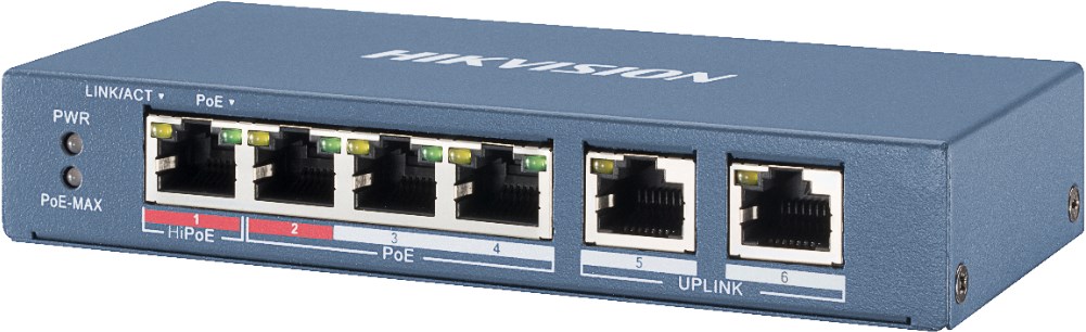 HIKVISION DS-3E0106HP-E PoE mrežni preklopnik