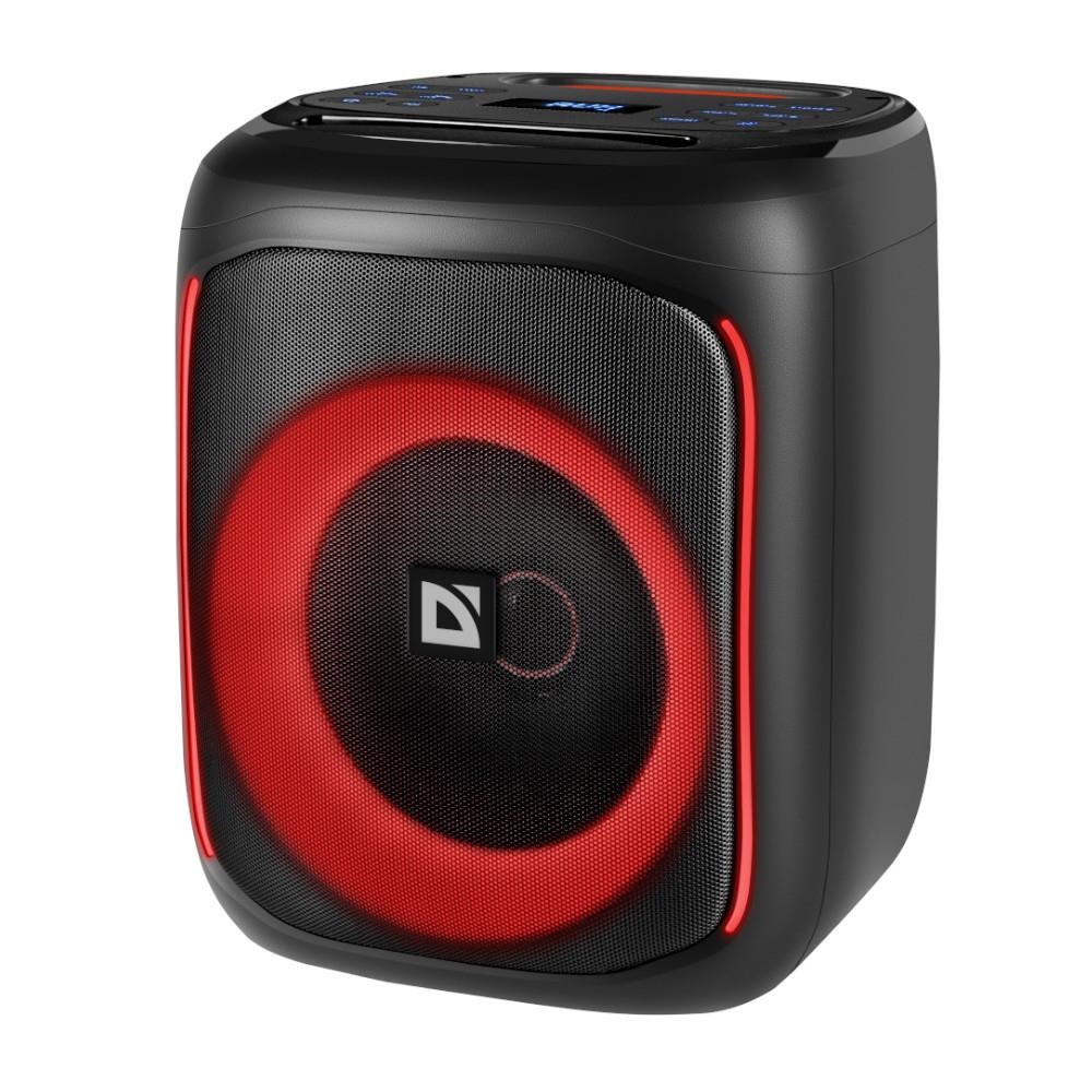 Defender BOOMER 50 Bluetooth zvočnik 50W, MP3/FM/SD/USB/AUX/TWS/LED/MIC KARAOKE, črn