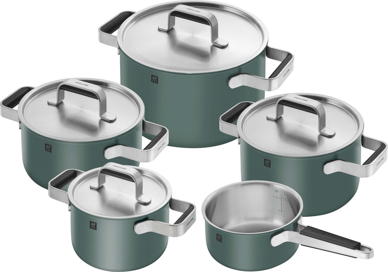 ZWILLING PURE Set 5 posod, nerjavno jeklo, za indukcijo