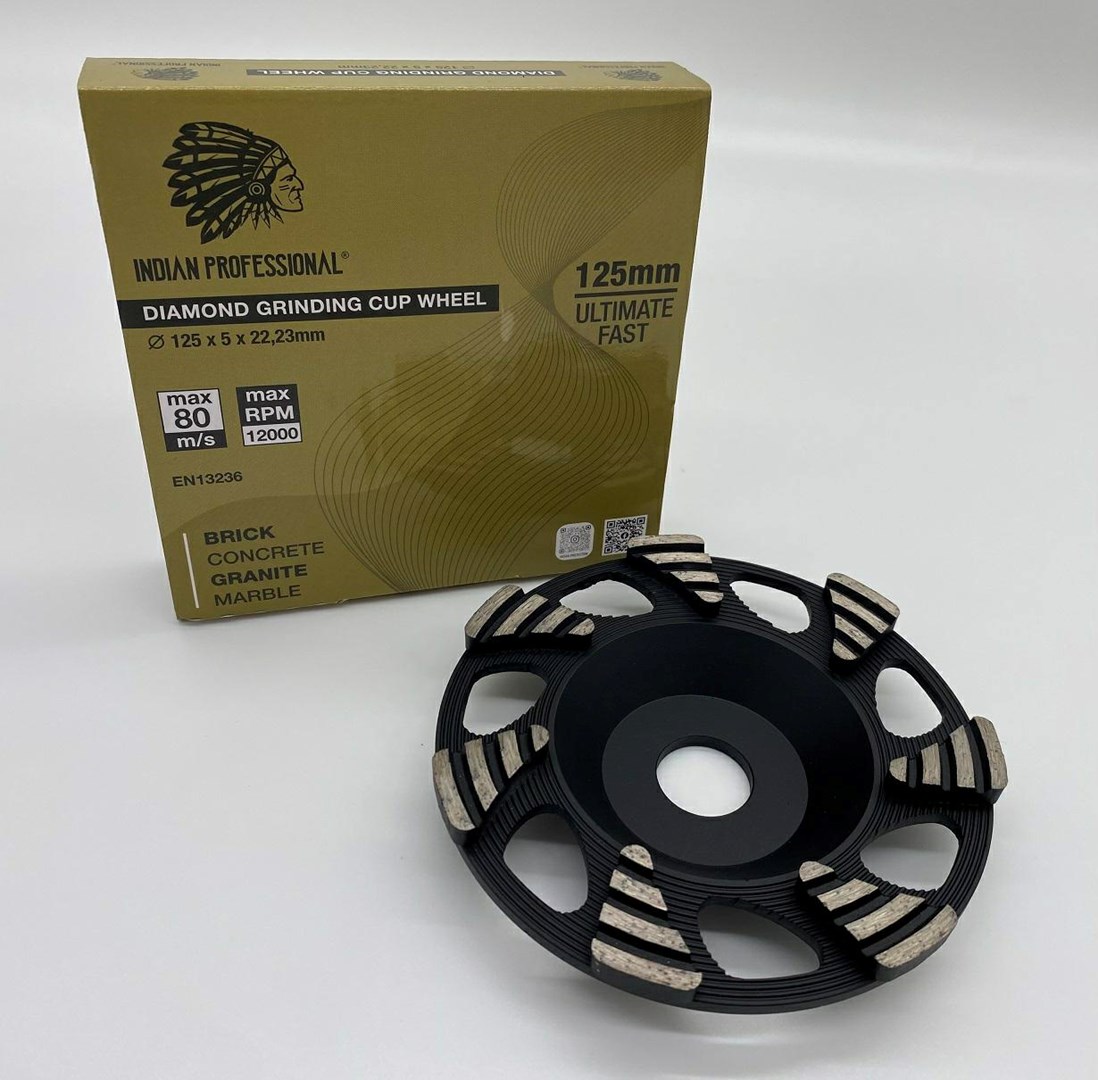 INDIAN PROFESSIONAL IP7784 diamantna plošča za brušenje betona 125mm