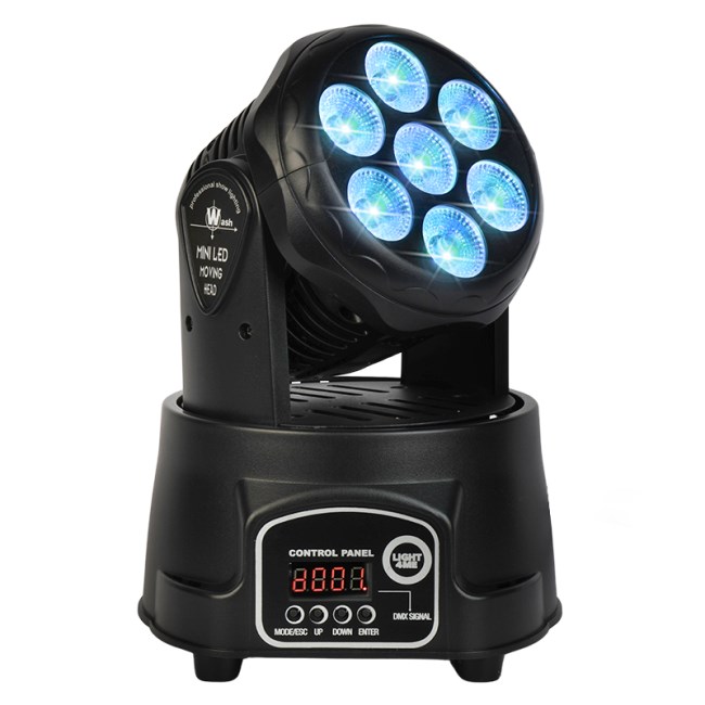 LIGHT4ME COMPACT PMH 7x8W LED wash moving head, RGBW
