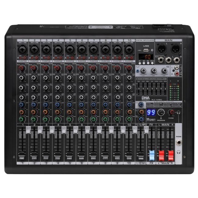 DNA HLC 10 MK2 Analogni mešalnik zvoka, 10 kanalov