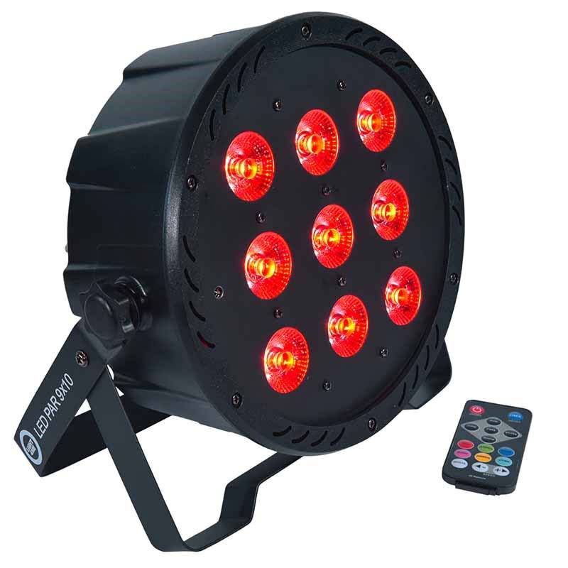 DJ PAR svetilka L4M LED PAR 9x10W MKII RGBW z IR daljincem