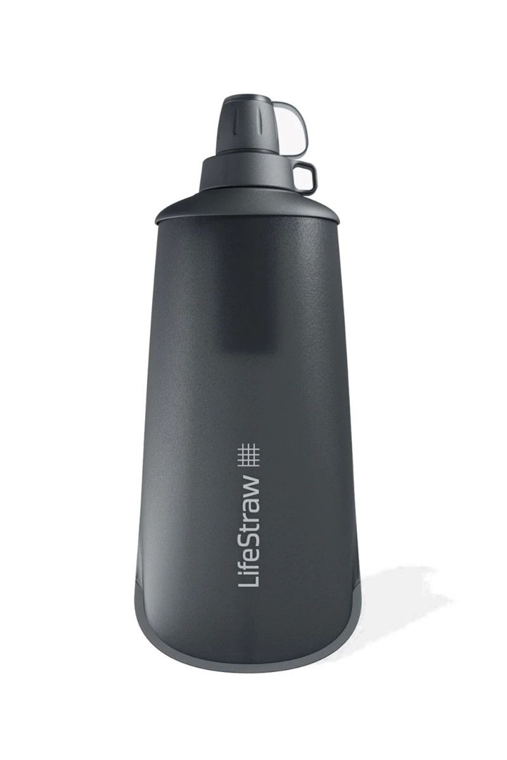 LIFESTRAW posoda s filtrom Peak Squeeze 1 L - temno siva