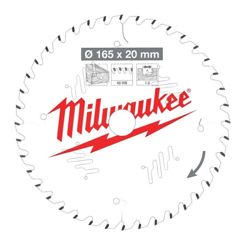 Milwaukee krožna žaga 160x20x2.2x48Z WOOD - CLEAN CUT CSB P W