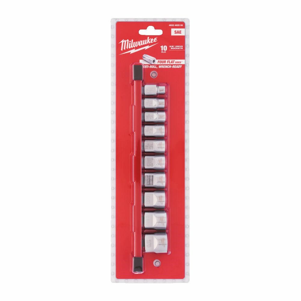 MILWAUKEE set vtičnih ključev 3/8", IMP, 10 kosov