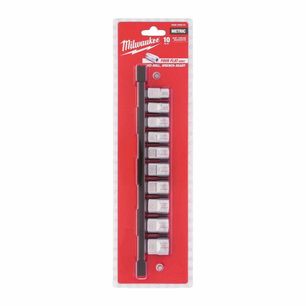 MILWAUKEE set vtičnih ključev 3/8", MET, 10 kosov