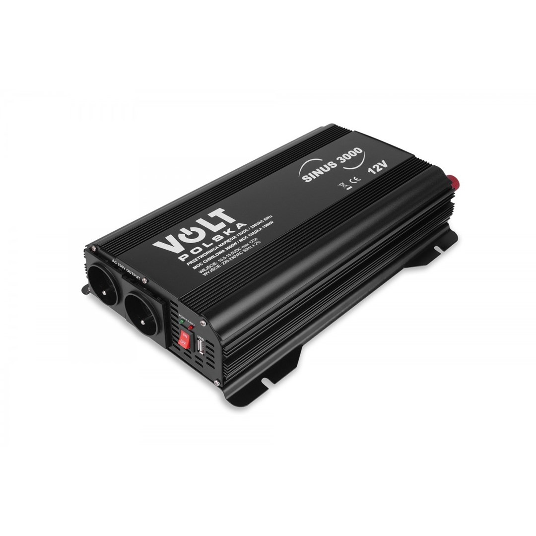 Pretvornik napetosti VOLT POLSKA SINUS PLUS 3000 12V / 230V, 1500W (3000W peak)