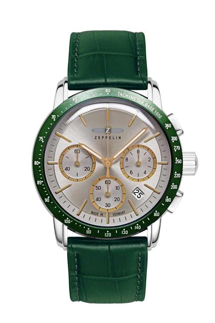 Zeppelin New York 88785 Quartz moška ura, 42 mm, usnjen pas