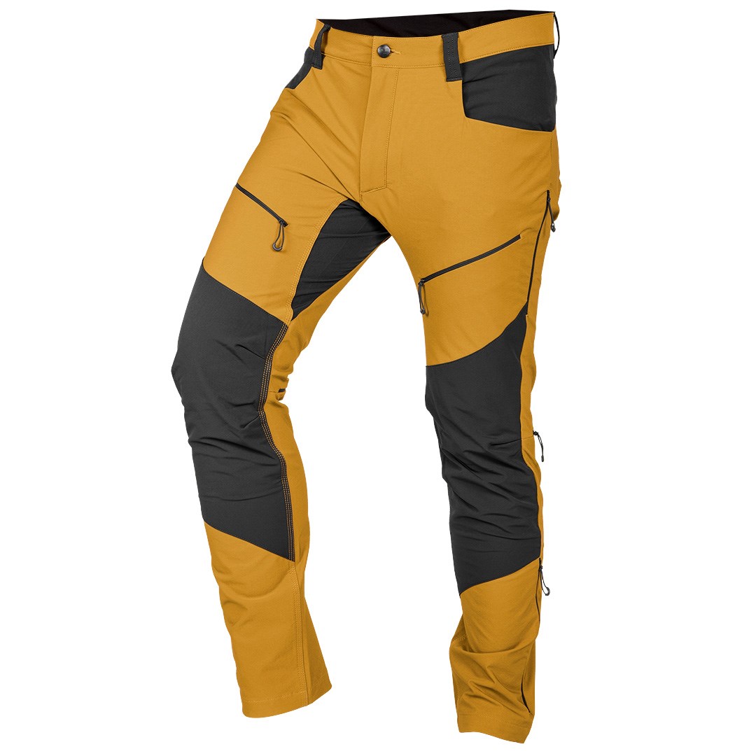 Delovne hlače NOL OUTDOOR, 4-smerni raztezek, gorčične, velikost L