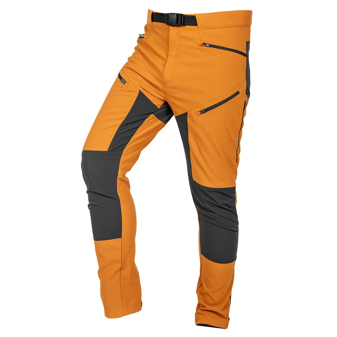 NEO TOOLS OUTDOOR Delovne hlače, 4-smerno raztezanje, gorčično-sive, vel. XS