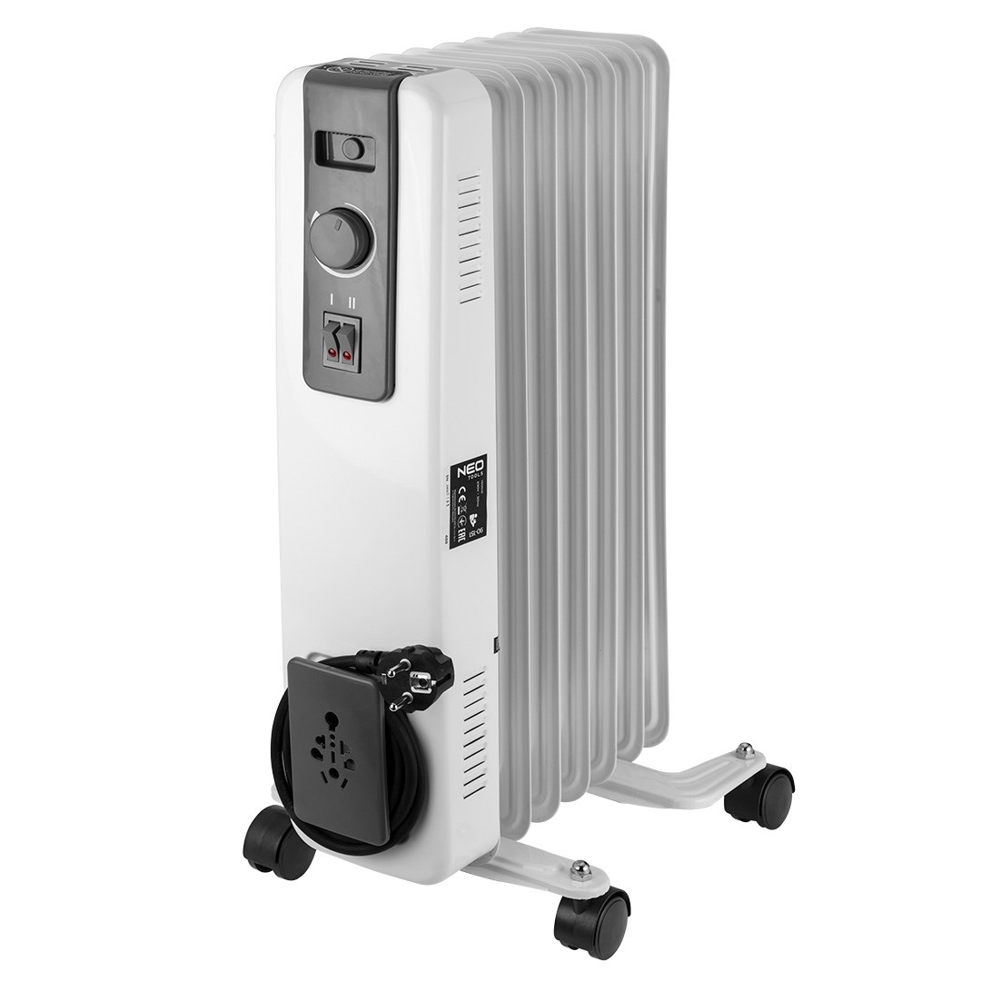 Olje radiatorski grelnik 1500W, 7 reber