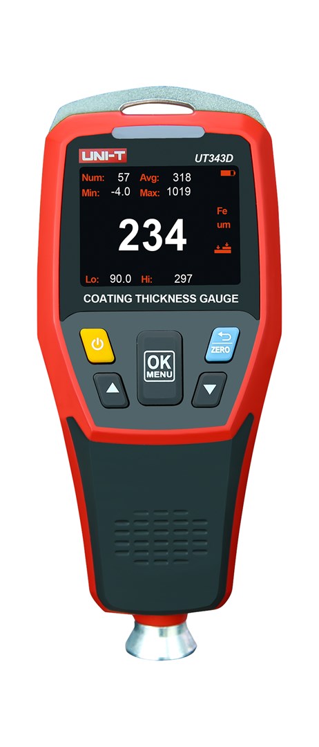 Uni-T UT343D merilnik debeline barve, 0-1700μm