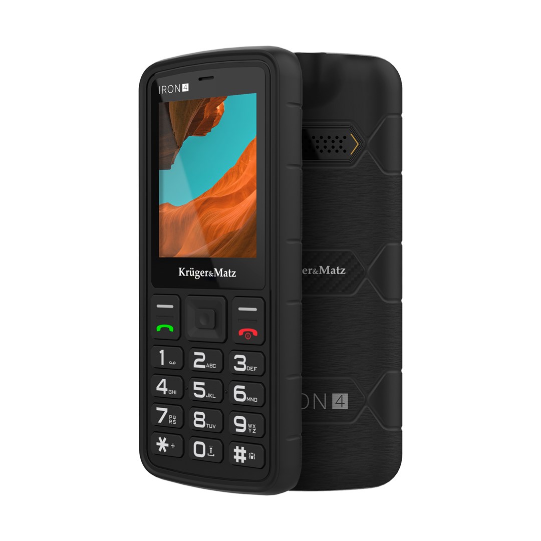 Kruger&Matz IRON 4 pametni telefon, 4G, 16GB, črn