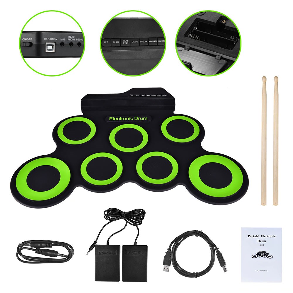 NN Roll Up Drum Pad - zložljiva elektronska bobnarska palica